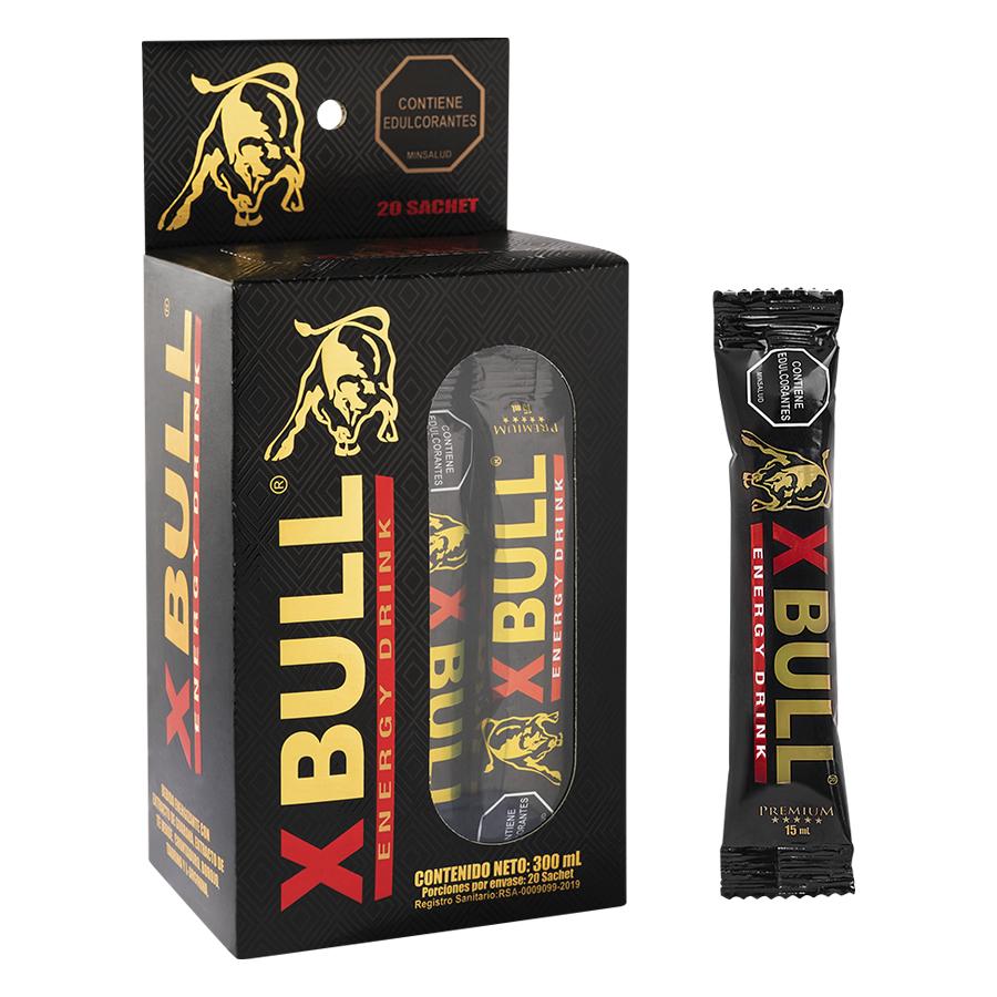 Energizante X-Bull Black Caja X20 Sachet de 15 mL